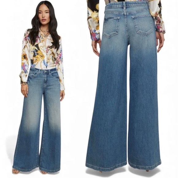 L'AGENCE Denim - L’Agence Quincy Wide-Leg Jeans